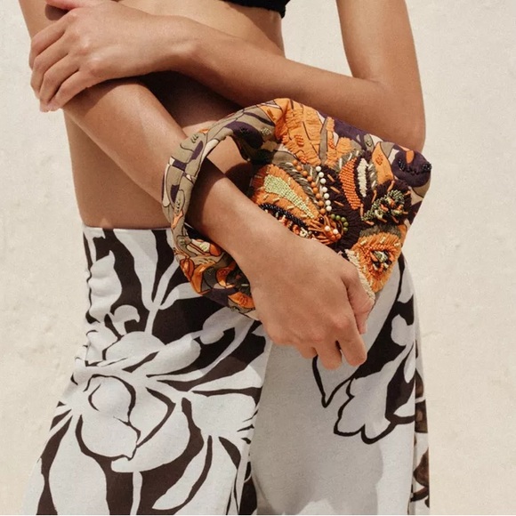 ❗️BUY NOW❗️THE ITEM WILL BE REMOVED SOON❗️ZARA MULTICOLOR BEADED BAG - Picture 6 of 7